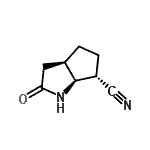 CAS 登录号：142433-94-1， (3aR,6S,6aS)-2-氧代八氢环戊烯并[b]吡咯-6-甲腈