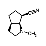 CAS 登录号：142434-10-4， (3aR,6R,6aS)-1-甲基八氢环戊烯并[b]吡咯-6-甲腈