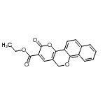 CAS 登录号：143034-64-4， 乙基3-氧代-3H,12H-苯并[h]吡喃并[3,2-c]苯并吡喃-2-羧酸酯