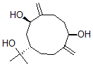 CAS 登录号:143086-40-2, (1R,5R,9S)-9-(2-羟基丙-2-基)-2,6-二亚甲基环癸烷-1,5-二醇