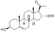 CAS 登录号:1434-54-4, 5-孕烯-3beta-醇-20-酮-16alpha-甲腈