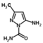CAS 登录号：143438-33-9， 5-氨基-3-甲基-1H-吡唑-1-甲酰胺