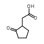 CAS 登录号：1460-38-4， (2-氧代环戊基)乙酸