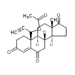 CAS 登录号：147900-22-9， (1S)-1-[(8R,9S,10S,13S,14S)-13-甲基-3,6,17-三氧代-1,2,3,6,7,8,9,11,12,13,14,15,16,17-十四氢-10H-环戊二烯并[a]菲-10-基]-2-丙炔-1-基乙酸酯