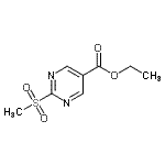 CAS 登录号：148550-51-0， 乙基2-(甲基磺酰基)-5-嘧啶羧酸酯