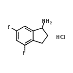 CAS 登录号：148960-40-1， 4,6-二氟-1-茚满胺盐酸盐(1:1)
