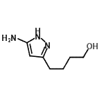 CAS 登录号：149978-59-6， 4-(5-氨基-1H-吡唑-3-基)-1-丁醇