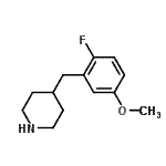 CAS 登录号：150019-63-9， 4-(2-氟-5-甲氧基苄基)哌啶