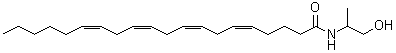 CAS 登录号:150314-39-9, (5Z,8Z,11Z,14Z)-N-(1-羟基丙-2-基)二十碳-5,8,11,14-四烯酰胺