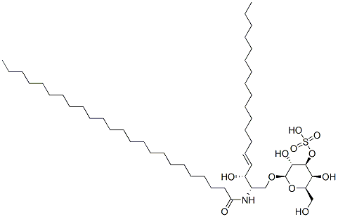 CAS 登录号：151122-71-3， [(2R,3S,4S,5R,6R)-3,5-二羟基-2-(羟基甲基)-6-[(E,2S,3R)-3-羟基-2-(二十四烷酰基氨基)十八碳-4-烯氧基]四氢吡喃-4-基]氢硫酸盐
