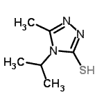 CAS 登录号：151519-23-2， 4-异丙基-5-甲基-4H-1,2,4-三唑-3-硫醇