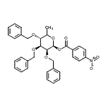 CAS 登录号:151909-88-5, (5Xi)-2,3,4-三-O-苄基-6-脱氧-1-O-(4-硝基苯甲酰)-beta-D-来苏-吡喃己糖
