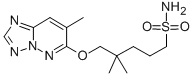 CAS 登录号：152537-61-6， 4,4-二甲基-5-[(7-甲基-[1,2,4]三唑并[5,1-f]哒嗪-6-基)氧基]戊烷-1-磺酰胺