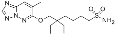 CAS 登录号：152537-63-8， 5-乙基-5-[(7-甲基-[1,2,4]三唑并[5,1-f]哒嗪-6-基)氧基甲基]庚烷-1-磺酰胺