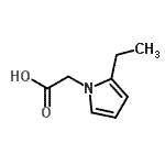 CAS 登录号：153396-82-8， (2-乙基-1H-吡咯-1-基)乙酸