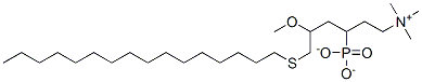 CAS 登录号：153413-99-1， [(3S)-4-十六烷基硫基-3-甲氧基丁基]-(2-三甲基铵基乙氧基)亚膦酸酯