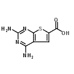 CAS 登录号：155087-28-8， 2,4-二氨基噻吩并[2,3-d]嘧啶-6-羧酸
