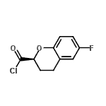 CAS 登录号：155427-30-8， (2S)-6-氟-2-色满羰基氯化物