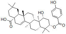 CAS 登录号:155510-77-3, (4aS,6aS,6bR,8aS,10S,12R,12aR,14aS,14bS)-12-羟基-10-(4-羟基苯甲酰基)氧基-2,2,6B,9,9,12a,14a-七甲基-1,3,4,5,6a,7,8,8a,10,11,12,13,14,14b-十四氢苉-4a-羧酸