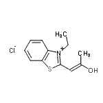 CAS 登录号：157584-19-5， 3-乙基-2-[(1E)-2-羟基-1-丙烯-1-基]-1,3-苯并噻唑-3-鎓氯化物