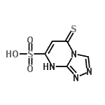 CAS 登录号：163708-46-1， 5-硫代-1,5-二氢[1,2,4]三唑并[4,3-a]嘧啶-7-磺酸