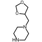 CAS 登录号：164331-63-9， 1-(1,3-二氧戊环-4-基甲基)哌嗪