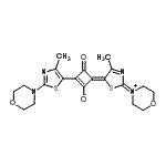 CAS 登录号：164534-34-3， (4E)-4-[4-甲基-2-(吗啉-4-鎓-4-亚基)-1,3-噻唑-5(2H)-亚基]-2-[4-甲基-2-(4-吗啉基)-1,3-噻唑-5-基]-3-氧代-1-环丁烯-1-醇