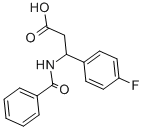 CAS 登录号：1647-94-5， 3-苯甲酰基氨基-3-(4-氟-苯基)-丙酸