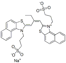 CAS#: 16470-45-4, Anhydro-4,5,4',5'-dibenzo-9-ethyl-3,3'-bis(gamma-sulfopropyl)-2,2'-thiacarbocyanine hydroxide sodium salt