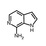 CAS 登录号：165669-36-3， 1H-吡咯并[2,3-c]吡啶-7-胺