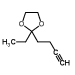 CAS 登录号：166907-61-5， 2-(3-丁炔-1-基)-2-乙基-1,3-二氧戊环