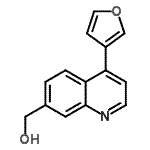 CAS 登录号：168154-44-7， [4-(3-呋喃基)-7-喹啉基]甲醇