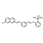 CAS 登录号：168214-68-4， 2-{2-[(2E)-3-{3-[(E)-2-(7-氯-2-喹啉基)乙烯基]苯基}-2-丙烯-1-基]苯基}-2-丙醇