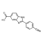 CAS 登录号：175401-95-3， 2-(4-氰基苯基)-1H-苯并咪唑-5-羧酸
