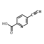 CAS 登录号：17880-57-8， 5-乙炔基-2-吡啶羧酸
