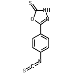 CAS 登录号：178812-32-3， 5-(4-异硫氰酸基苯基)-1,3,4-恶二唑-2-硫醇