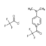 CAS 登录号:181828-01-3, 4-(二甲基氨基)-1-(三氟乙酰基)吡啶鎓三氟乙酸盐