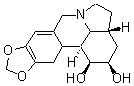 CAS 登录号：2030-55-9， (1S,2R,3aR,12bS,12cR)-2,3,3a,4,5,7,12b,12c-八氢-1H-[1,3]二氧杂环戊并[4,5-j]吡咯并[3,2,1-de]菲啶-1,2-二醇