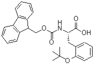 CAS 登录号：204384-70-3， 2-(1,1-二甲基乙氧基)-N-[(9H-芴-9-基甲氧基)羰基]-L-苯丙氨酸