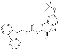 CAS 登录号：204384-71-4， 3-(1,1-二甲基乙氧基)-N-[(9H-芴-9-基甲氧基)羰基]-L-苯丙氨酸