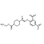 CAS 登录号：205432-12-8， 4-[(Z)-(2,4-二硝基苯氧基)-氧偶氮基]-1-哌嗪羧酸乙酯