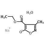 CAS 登录号：207291-72-3， 钠4-(乙氧羰基)-3-甲基-1,2-恶唑-5-醇水合物(1:1:1)