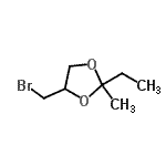 CAS 登录号：207347-51-1， 4-(溴甲基)-2-乙基-2-甲基-1,3-二氧戊环