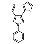 CAS 登录号：210825-11-9， 1-苯基-3-(2-噻吩基)-1H-吡唑-4-甲醛