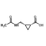 CAS 登录号：213757-81-4， (1R,2S)-2-(乙酰氨基甲基)环丙烷羧酸