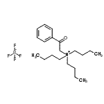 CAS 登录号:214074-74-5, N,N-二丁基-N-(2-氧代-2-苯基乙基)-1-丁烷铵四氟硼酸盐
