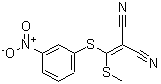 CAS 登录号：214330-83-3， {(甲硫基)[(3-硝基苯基)硫基]亚甲基}丙二腈