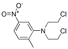 CAS 登录号：21447-45-0， N,N-二(2-氯乙基)-5-硝基-2-甲基苯胺
