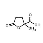 CAS 登录号：21461-86-9， 2-甲基-5-氧代四氢-2-呋喃羧酸