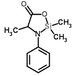 CAS 登录号：21654-63-7， 2,2,4-三甲基-3-苯基-1,3,2-氧杂氮杂硅杂环戊烷-5-酮